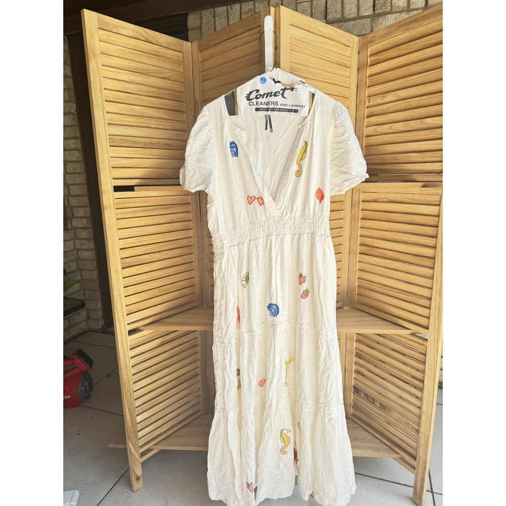 Anthropologie Dress White Size M - Picture 3 of 5